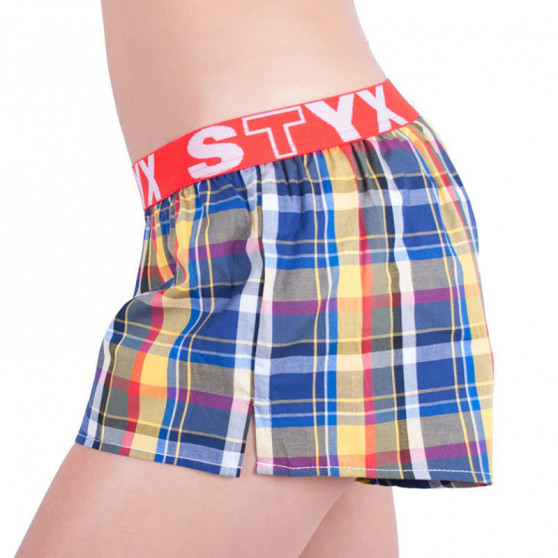 Boxers para mulher Styx desporto elástico multicolorido (T614)