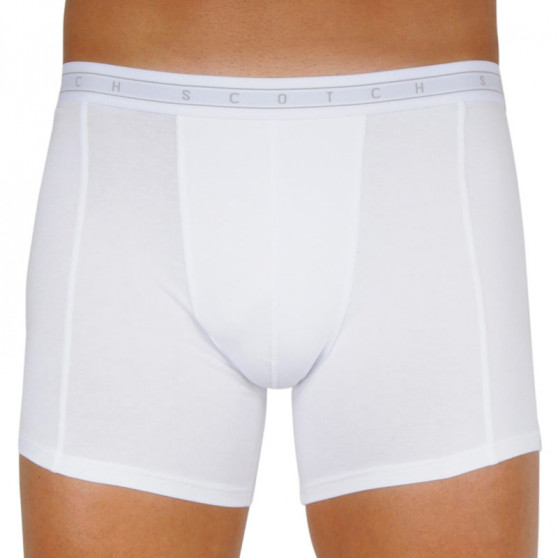 3PACK Boxers para homem Scotch and Soda branco (151033-0218)