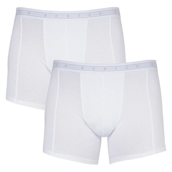 3PACK Boxers para homem Scotch and Soda branco (151033-0218)