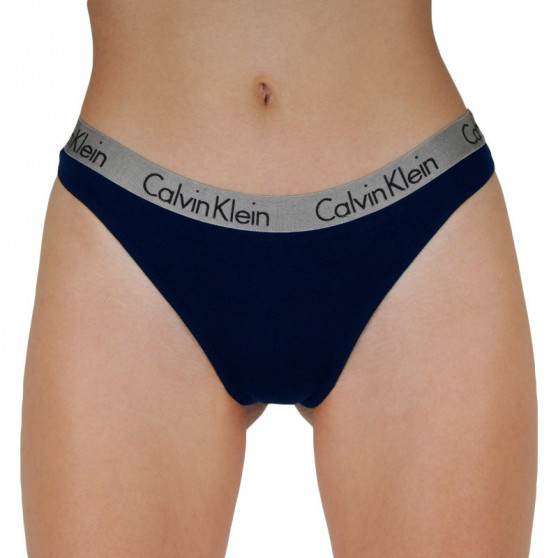 3PACK Tanga para mulher Calvin Klein multicolorido (QD3560E-T7W)