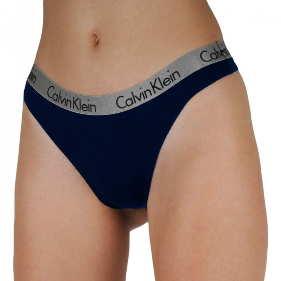 3PACK Tanga para mulher Calvin Klein multicolorido (QD3560E-T7W)