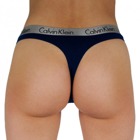 3PACK Tanga para mulher Calvin Klein multicolorido (QD3560E-T7W)