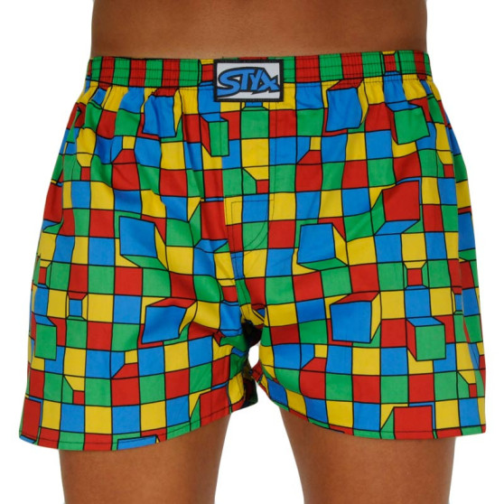 Boxers para homem Styx arte clássica cubos de borracha (A959)