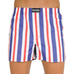 Boxers para homem Emes riscas azuis, vermelhas (035)