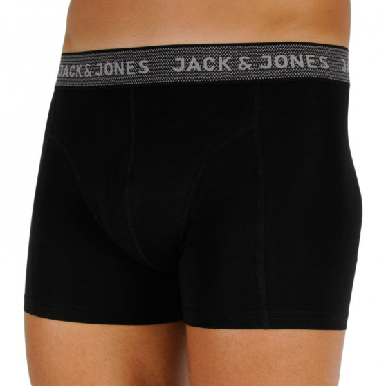 3PACK Boxers para homem Jack and Jones preto (12127816 - asphalt)