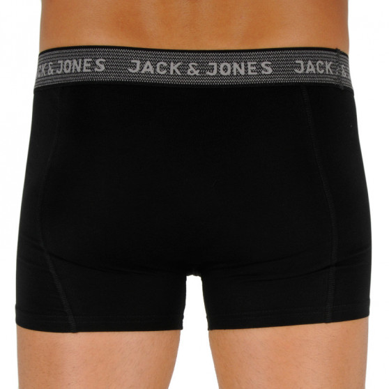 3PACK Boxers para homem Jack and Jones preto (12127816 - asphalt)