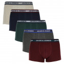 5PACK Boxers para homem Jack and Jones multicolorido (12165348)