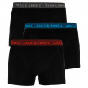 3PACK Boxers para homem Jack and Jones preto (12127816 - asphalt)