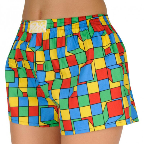 Boxers para mulher Styx arte clássica borracha plaid (K959)