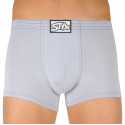 Boxers para homem Styx borracha clássica light grey (Q1067)