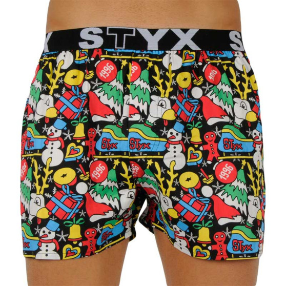 Boxers para homem Styx arte desporto borracha natal (B1258)