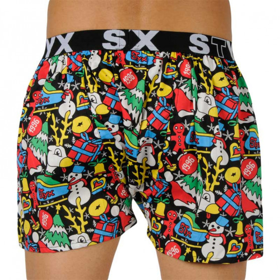 Boxers para homem Styx arte desporto borracha natal (B1258)