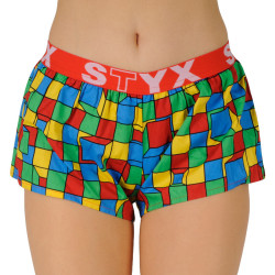 Boxers para mulher Styx arte desportiva cubos de borracha (T959)