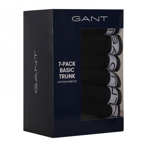 7PACK Boxers para homem Gant preto (902137003-005)