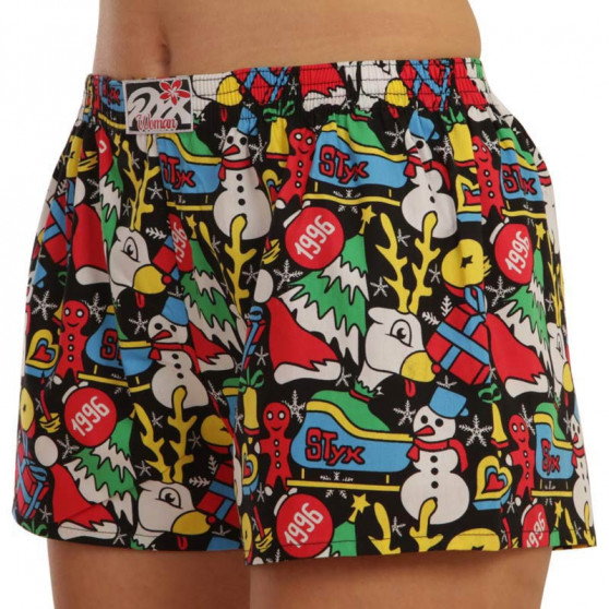 Boxers para mulher Styx arte clássica borracha Christmas (K1258)