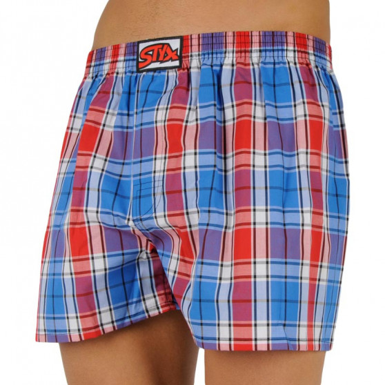 Boxers para homem Styx clássico elástico multi-colorido (A908)