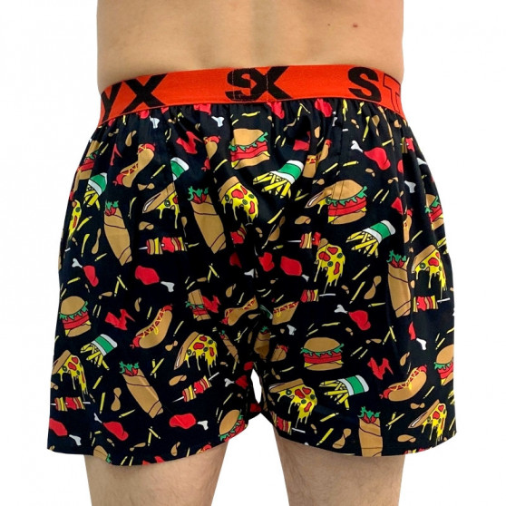 Boxers de homem arte desportiva borracha e meias Styx food (BH1253)