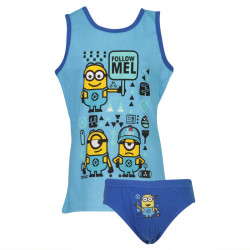 Conjunto de roupa interior para rapaz E plus M Despicable Me azul (MIMON-A)