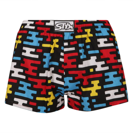 Boxers para crianças Styx arte clássica borracha flat (J1154)