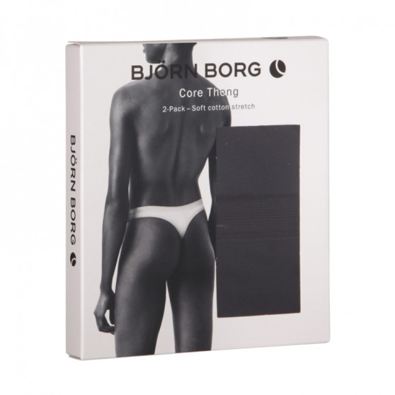 2PACK tanga para mulher Bjorn Borg preto (10000162-MP001)