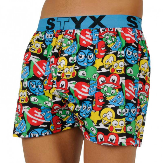 Boxers para homem Styx arte desporto borracha personagem (B1155)