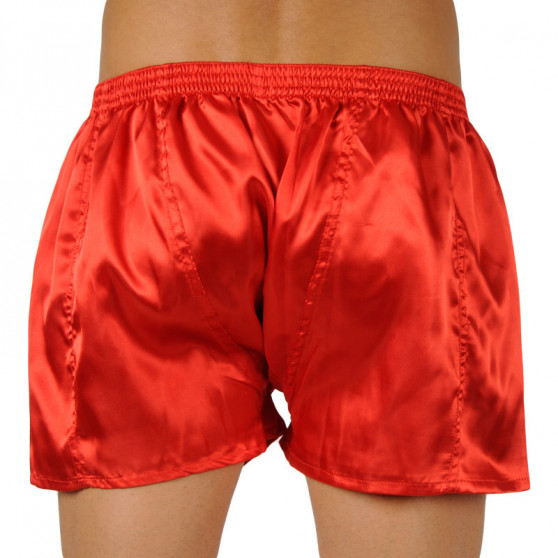 Boxers para homem Styx cetim vermelho elástico clássico (C663)