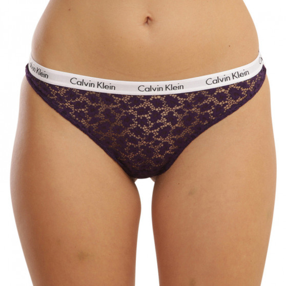 3PACK Cuecas brasileiras para mulher Calvin Klein multicolorido (QD3925E-W5G)