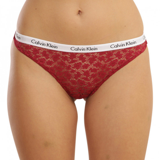 3PACK Cuecas brasileiras para mulher Calvin Klein multicolorido (QD3925E-W5G)