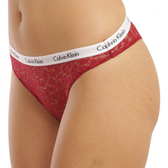 3PACK Cuecas brasileiras para mulher Calvin Klein multicolorido (QD3925E-W5G)