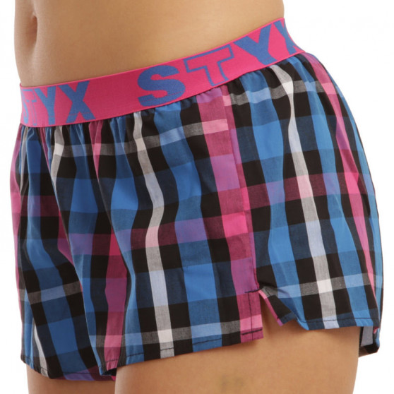 Boxers para mulher Styx desporto elástico multicolorido (T835)