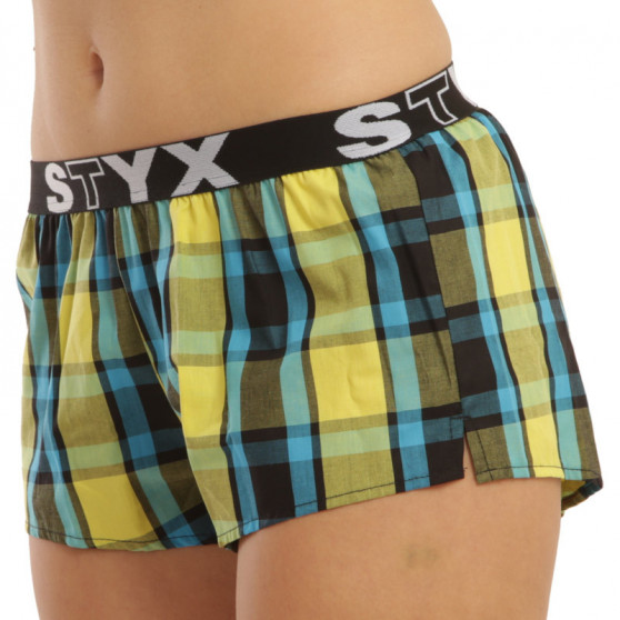 Boxers para mulher Styx desporto elástico multicolorido (T825)