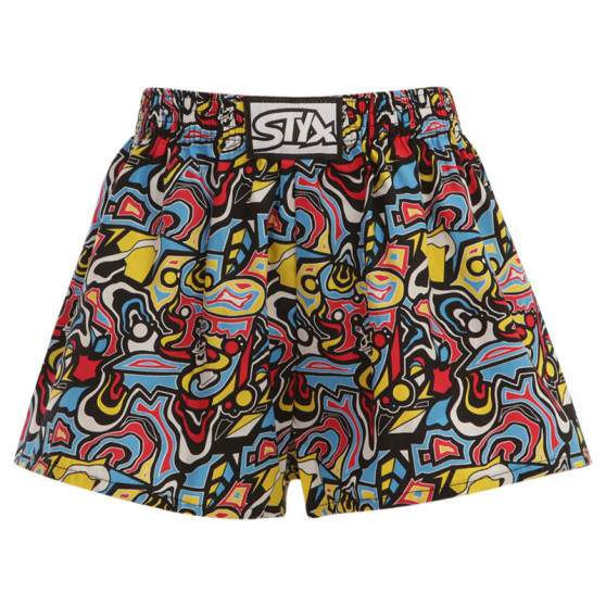 Boxers para crianças Styx arte clássica borracha sketch (J1254)