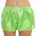 Boxers para mulher Styx cetim de borracha clássico verde (L1069)