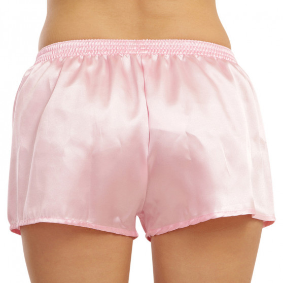 Boxers para mulher Styx borracha clássica cetim rosa (L1160)