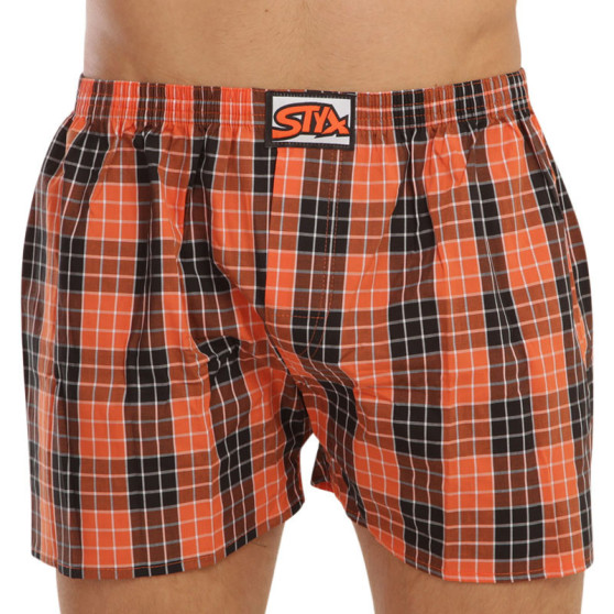 Boxers para homem Styx clássico de borracha superdimensionado multicolorido (E906)