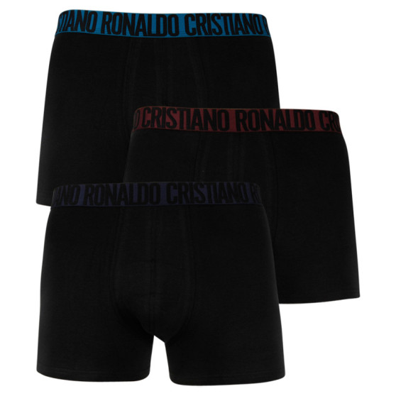 3PACK Boxers para homem CR7 preto (8100-49-682)