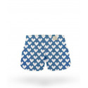 Boxers para criança ELKA azul grandes corações (B0018)