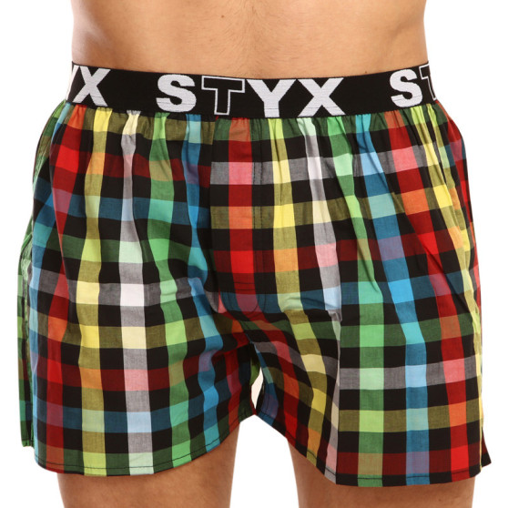 Boxers para homem Styx desporto elástico multicolorido (B907)