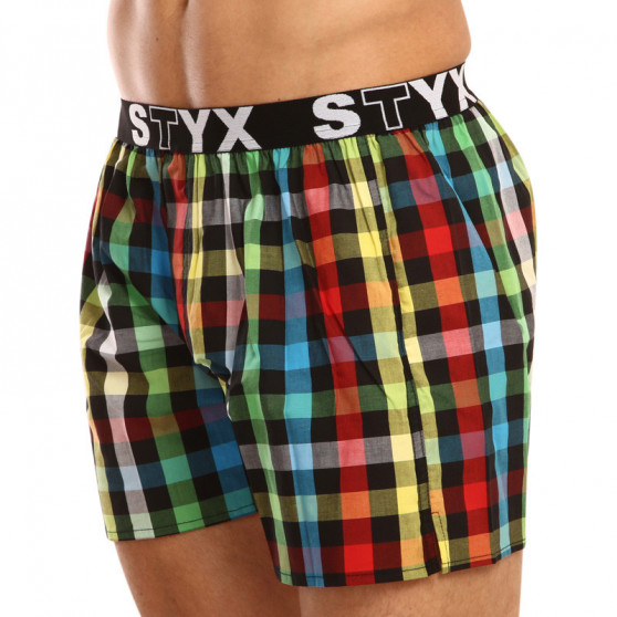 Boxers para homem Styx desporto elástico multicolorido (B907)