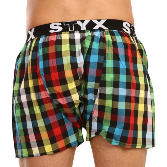 Boxers para homem Styx desporto elástico multicolorido (B907)