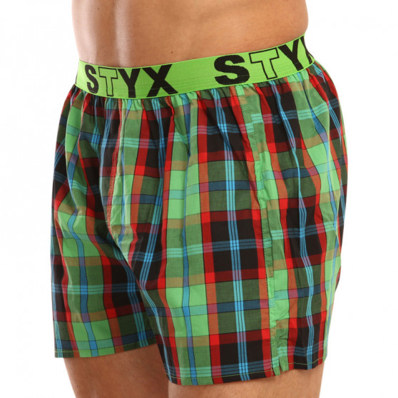 Boxers para homem Styx desporto elástico multicolorido (B904)