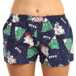 Boxers para mulher Styx arte clássica borracha Christmas (K1450)