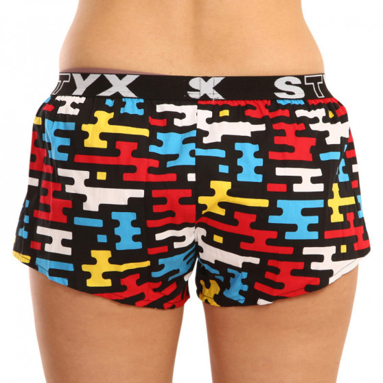 Boxers para mulher Styx arte desportiva borracha plana (T1154)