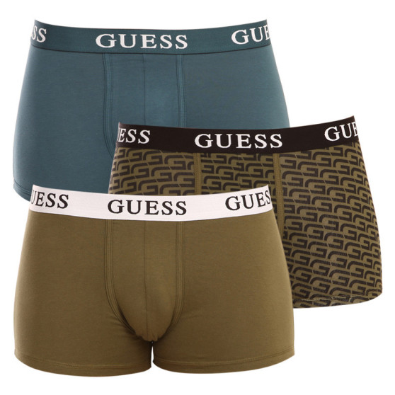 3PACK Boxers para homem Guess multicolorido (U1BG05K6YW1-P82P)