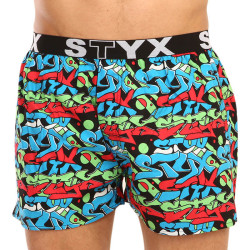 Boxers para homem Styx arte desportiva borracha graffiti (B1255)