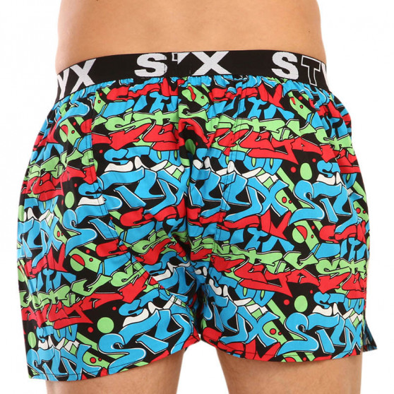 Boxers para homem Styx arte desportiva borracha graffiti (B1255)