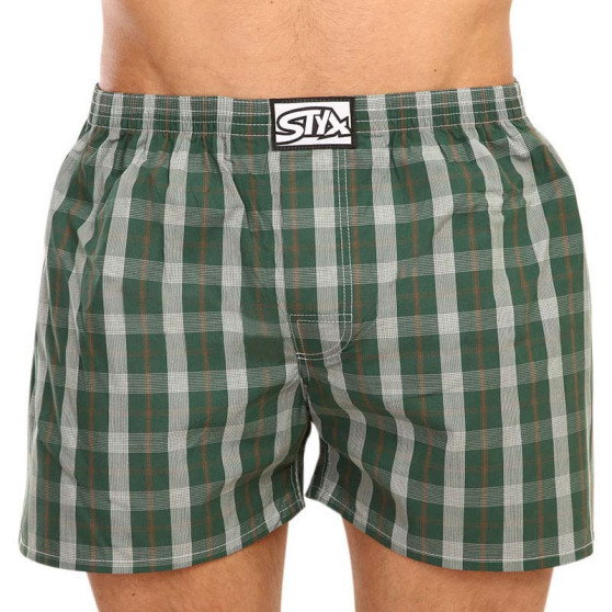 Boxers para homem Styx clássico elástico multi-colorido (A114)