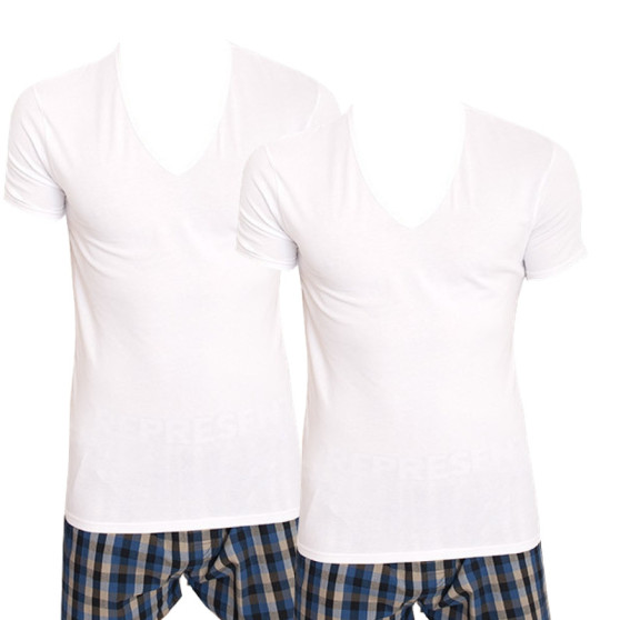 2PACK T-shirt para homem Calvin Klein branco (NB1089A-100)