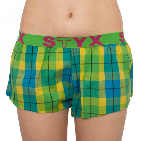 3PACK Boxers para mulher Styx desporto elástico multi-colorido (T8132628)