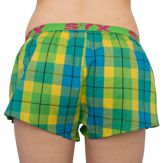 3PACK Boxers para mulher Styx desporto elástico multi-colorido (T8132628)